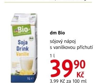 Napoj sojovy ochuceny dm bio