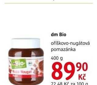 Pomazanka oriskovo nugatova dm bio