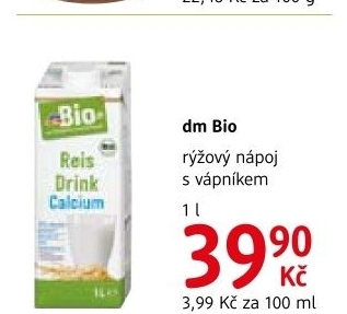 Napoj ryzovy dm bio