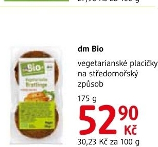 Placicky vegetarianske dm bio
