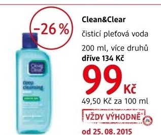 Pletova voda cistici clean clear