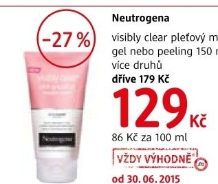 Emulze pletova cistici visibly clear neutrogena