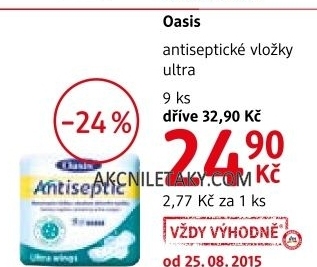 Vlozky damske antiseptic oasis