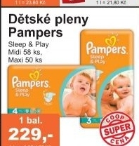 Pleny detske sleep play pampers