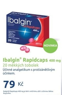 Tablety proti bolesti rapidcaps ibalgin zentiva