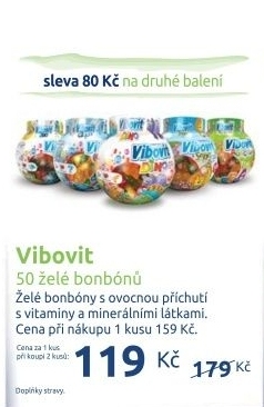 Vitaminy zele bonbony vibovit