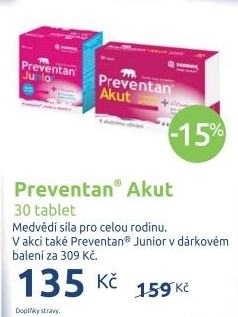 Tablety proti chripce a nachlazeni akut preventan