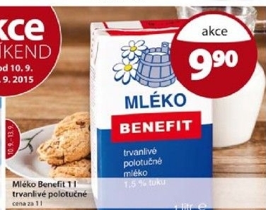 Mleko trvanlive benefit 1 5 polotucne