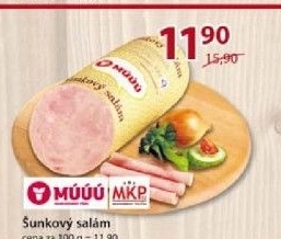 Salam sunkovy maso uzeniny pisek