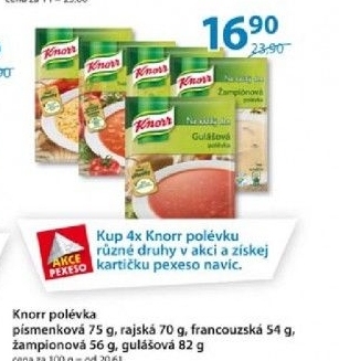 Polevka instantni knorr