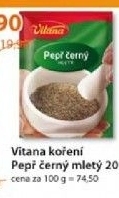 Koreni pepr cerny mlety vitana