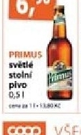 Pivo svetle vycepni 10 primus