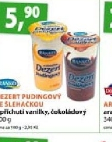 Dezert pudink se slehackou ranko