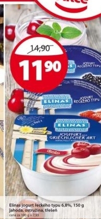 Jogurt recky ochuceny elinas