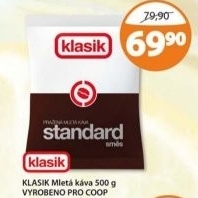 Kava mleta standard coop klasik