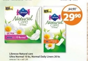 Vlozky damske natural libresse
