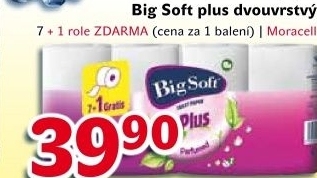 Toaletni papir 2vrstvy soft plus big soft