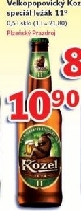 Pivo svetly lezak 11 medium velkopopovicky kozel