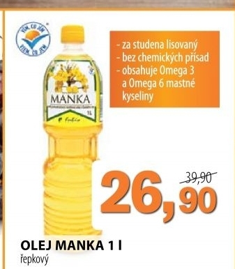 Olej repkovy manka