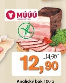 Bok anglicky maso uzeniny pisek