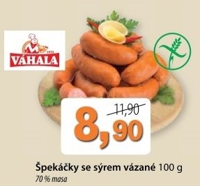 Spekacky se syrem vahala