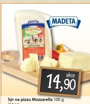 Syr mozzarella na pizzu madeta