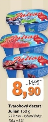 Dezert tvarohovy julian olma