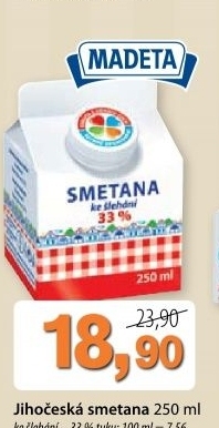Smetana ke slehani jihoceska madeta 33