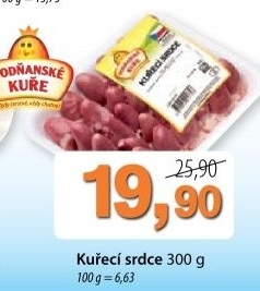 Srdce kureci mrazena vodnanske kure