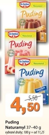 Pudink naturamyl dr oetker