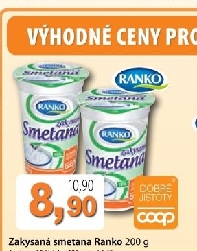 Smetana zakysana ranko 15