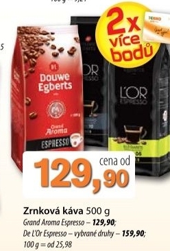 Kava zrnkova grand aroma douwe egberts