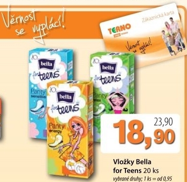 Vlozky damske slipove for teens bella