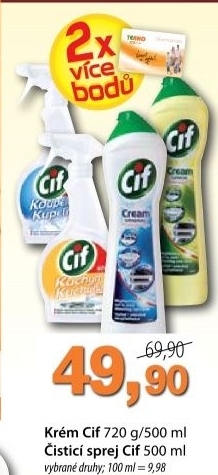 Cistici pisek cream cif