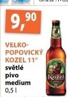 Pivo svetly lezak 11 medium velkopopovicky kozel