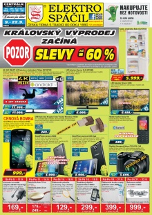 akční leták Elektro Spáčil 9.9.2015-22.9.2015