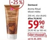 Mleko telove aroma ritual dermacol