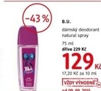 Deodorant parfemovany damsky b u