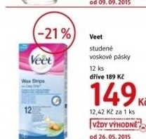 Pasky depilacni veet