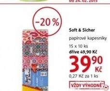 Kapesnicky papirove soft sicher