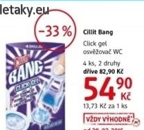 Wc blok bodovy click bang cillit