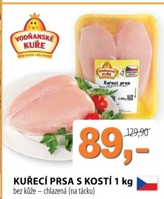 Prsa kureci s kosti vodnanske kure