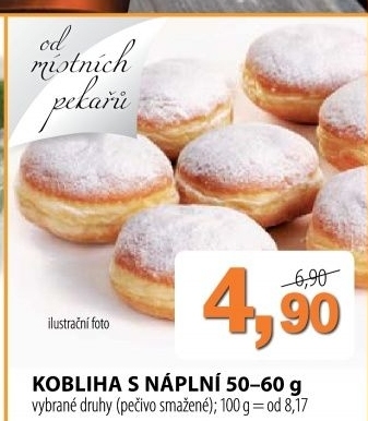 Kobliha s ovocnou naplni