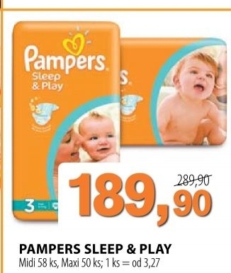 Pleny detske sleep play pampers
