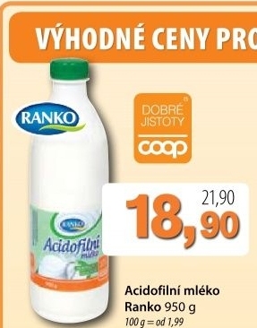 Napoj mleko acidofilni ranko