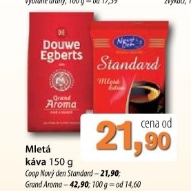 Kava mleta standard novy den