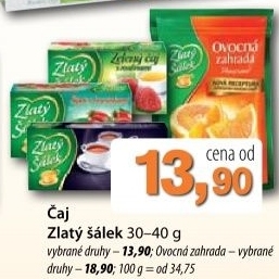 Caj zlaty salek