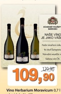 Vino herbarium moravicum zamecke vinarstvi bzenec