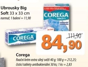 Krem fixacni na zubni protezu extra silny corega
