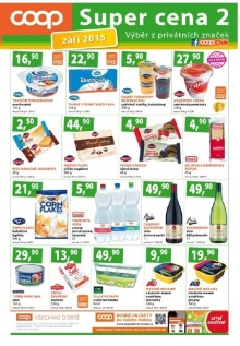 akční leták COOP 15.9.2015-30.9.2015